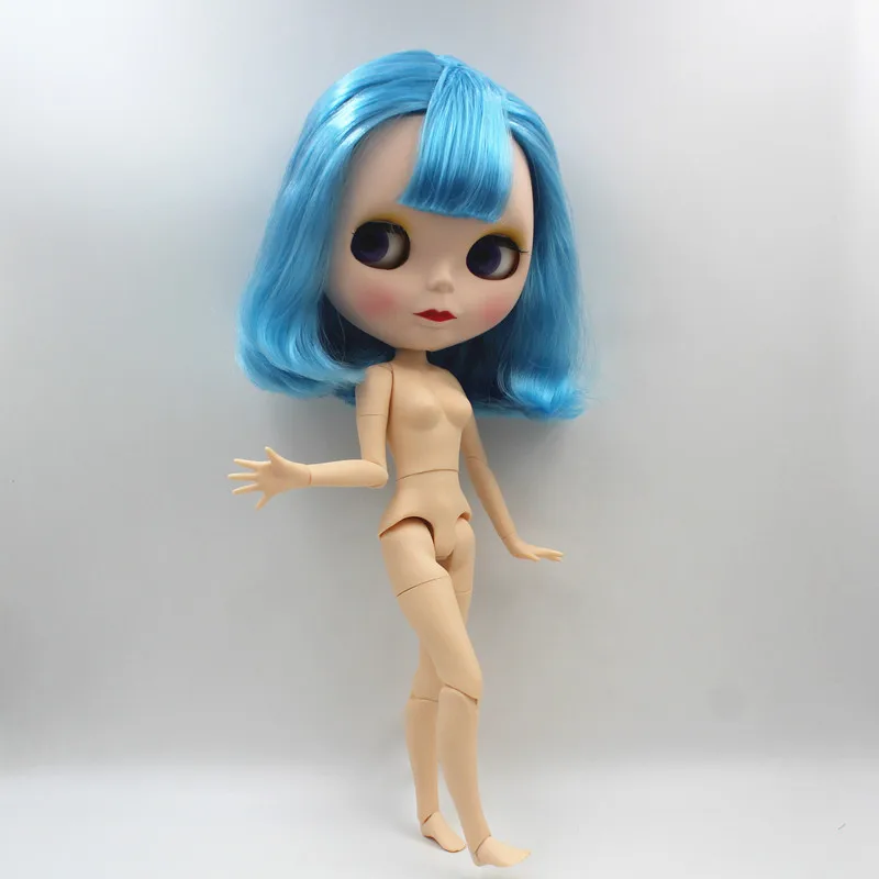 Blygirl Blyth кукла небесно-голубая челка короткие волосы новая 19 суставов матовый
