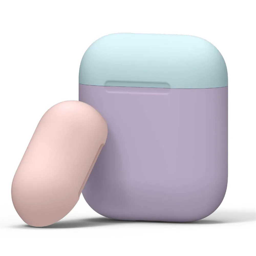 D Airpods чехол защищает силиконовые контейнеры кожи AirPod зарядное устройство для наушников чехол для AirPods Защитная крышка Airpods случае - Цвет: D