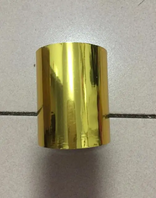 gold Переводная бумага для горячего тиснения, высокое качество, горячая Распродажа, цветная пленка для горячего тиснения, 80 мм x 120 м - Цвет: gold
