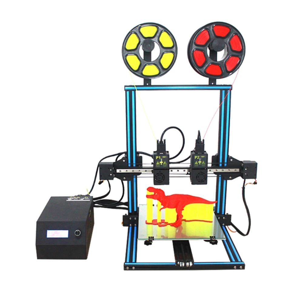 CREASEE Горячая Распродажа большой размер двойное сопло 3d принтер CS10D двойная эффективность 3d принтер
