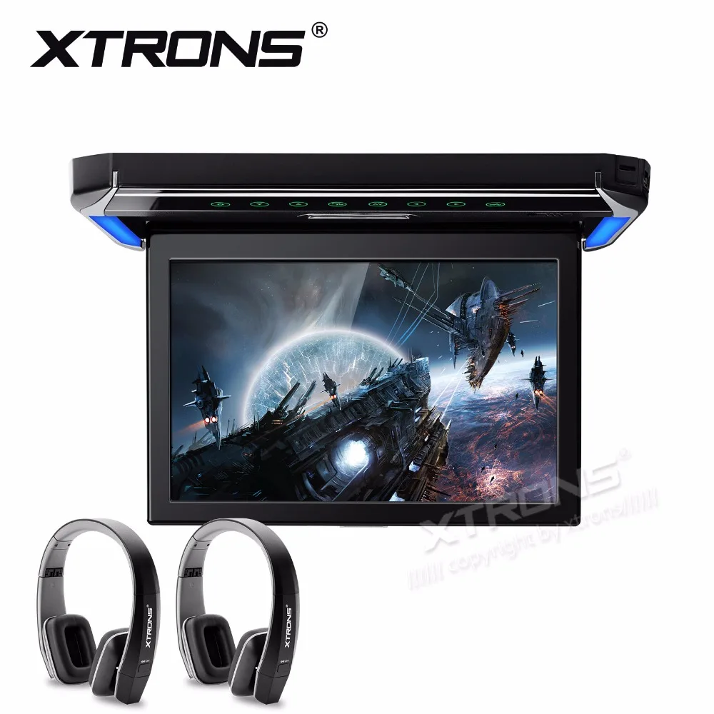Цифровой видеомонитор XTRONS с широким экраном 12 1 дюйма и высоким разрешением 1080P