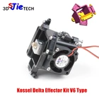 Reprap Kossel Delta Effector полный комплектнабор 1,753 мм M3 V6 hotend тип авто выравниватель для Kossel Delta 3D принтер