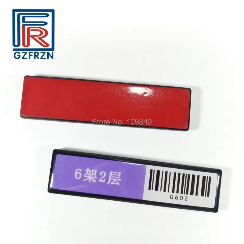1000pcs Customized printing UHF RFID ABS anti metal Shelf tag 512bit for library File Assets Logistics management