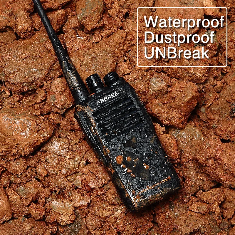 ABBREE AR W300 IP67 водонепроницаемый пыленепроницаемый UHF 400 480MHz 2200mAh CTCSS/DCS DTMF VOX Функция