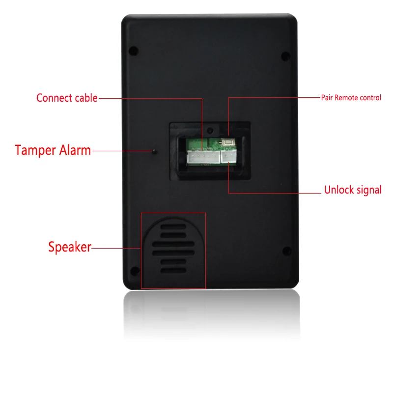 JERUAN Wired 8`` video doorphone Record intercom system kit 3 monitor New RFID waterproof Touch Key password keypad Camera 8G SD |