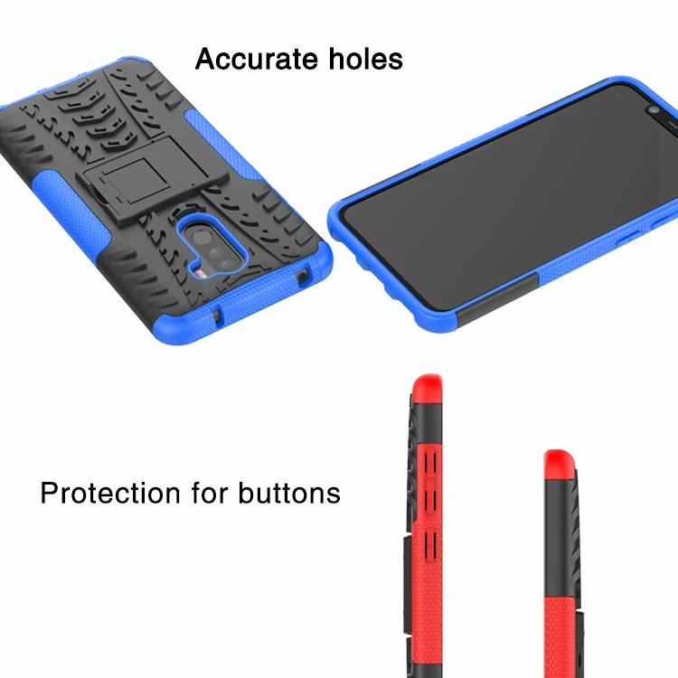 Armor Shells For Pocophone F1 Global Version TPU Hard PC Back Case Heavy Duty Cover POCO Full-body Protective Smartphone |