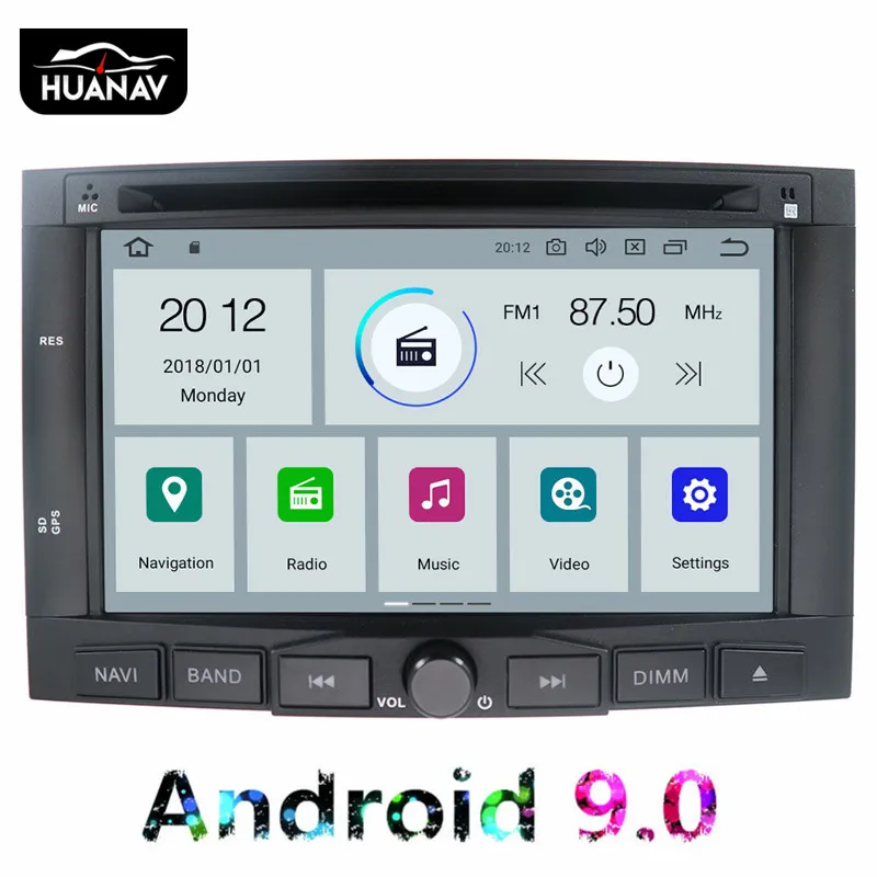 Автомобильный DVD плеер на Android 9 0 GPS навигатор для PEUGEOT 3008 Peugeot 5008 2009 2010 2011