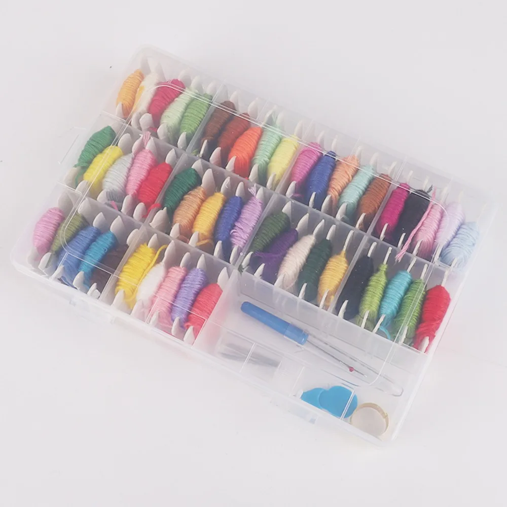 Держатель для хранения крестиков шнур вышивания нитей с инструментами одна