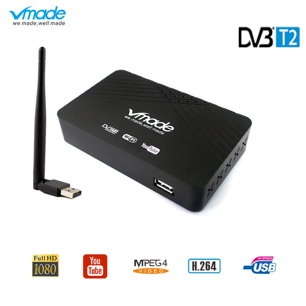 DVB T T2 H.264 MPEG 4 ТВ тюнер конвертер WiFi Youtube цифровой приставка наземный приемник HD