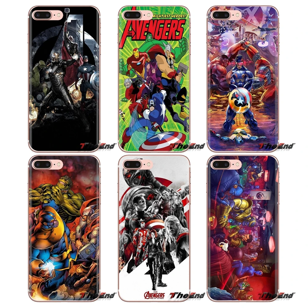 Чехол из термопластичного полиуретана с изображением Мстителей супергерой кино