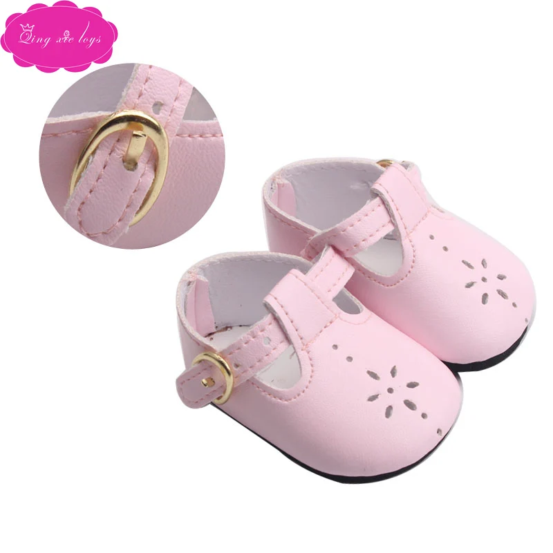 Куклы розовое платье принцессы обувь подходит 43 см baby doll и американский 18 дюймов девушки кукла обувь аксессуары g5-g66