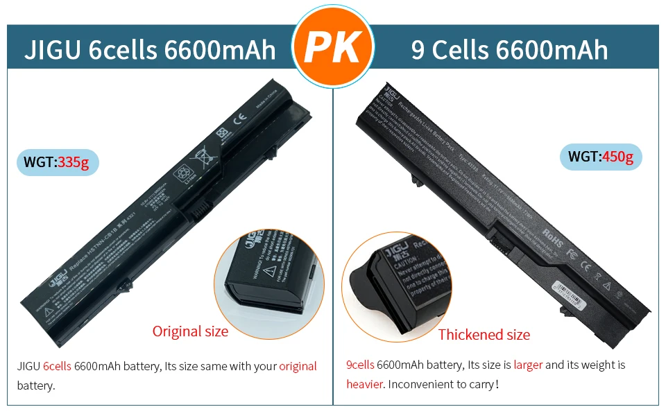 JIGU ноутбук Батарея HSTNN-Q81C HSTNN-DB1B HSTNN-DB1A HSTNN-CB1A BQ350AA 593572-001 ProBook 4326s 4325s для hp
