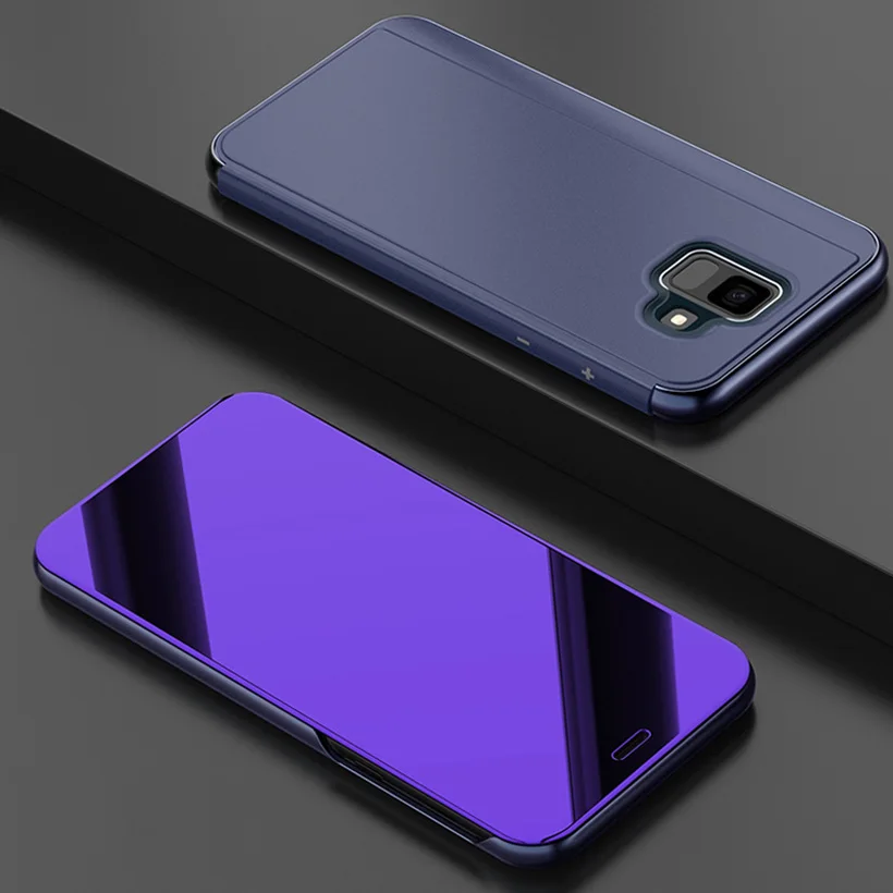 05 Умный зеркальный чехол для samsung J4 J6 плюс чехол A3 A5 A6 A7 A8 плюс A9 J2 J3 J4 J5 J6 J7 J8 Prime A6s крышка - Цвет: 05