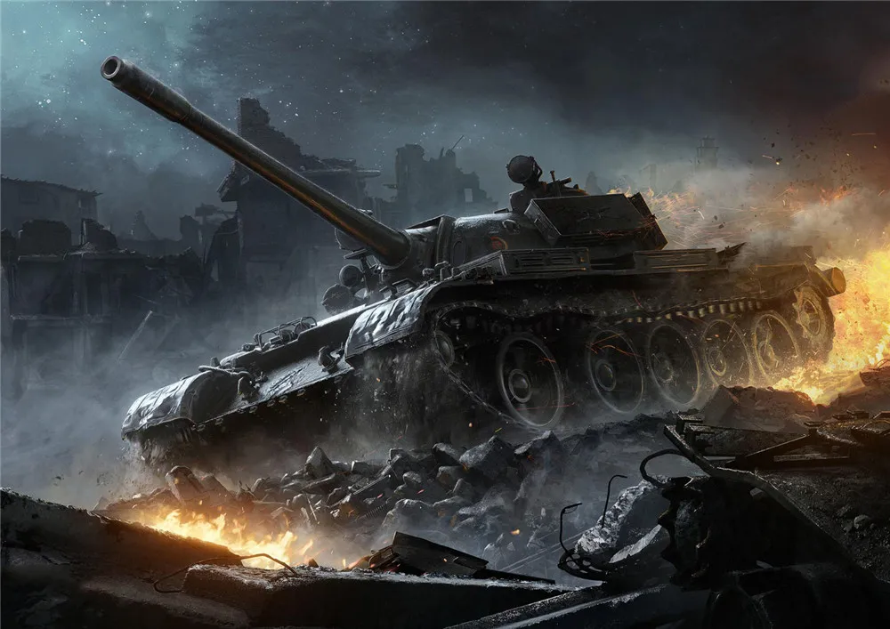 Розовый World of Tanks постеры, игры, наклейки на стену, белая бумага с покрытием, печать, высокое разрешение, для гостиной, спальни, бара, домашнего искусства, бренд - Цвет: Розовый