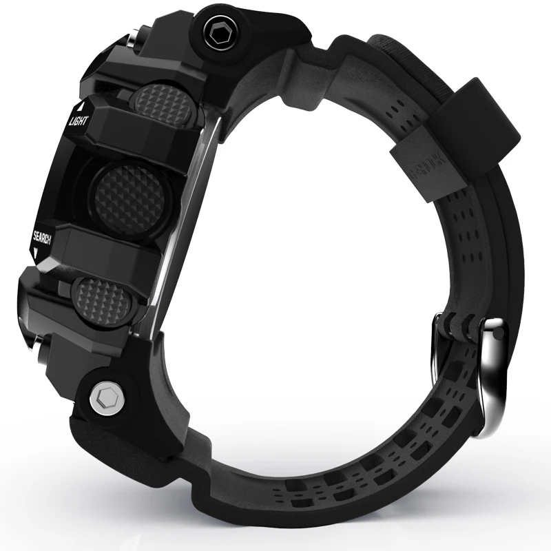 LOKMAT Для мужчин Смарт-часы Bluetooth Спорт Шагомер Водонепроницаемый IP67 как Смарт