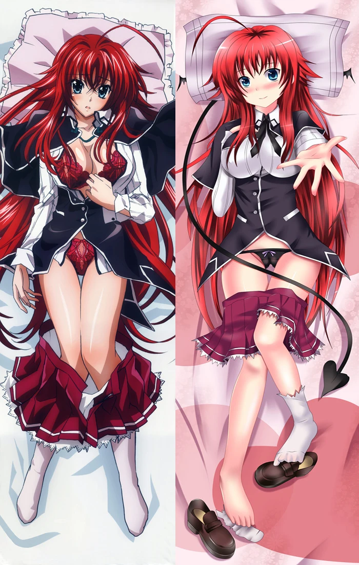 Аниме средняя школа DxD Rias Gremory& Asia Argento& Himejima Akeno Toujou Koneko Подушка «Dakimakura» обнимающая наволочка