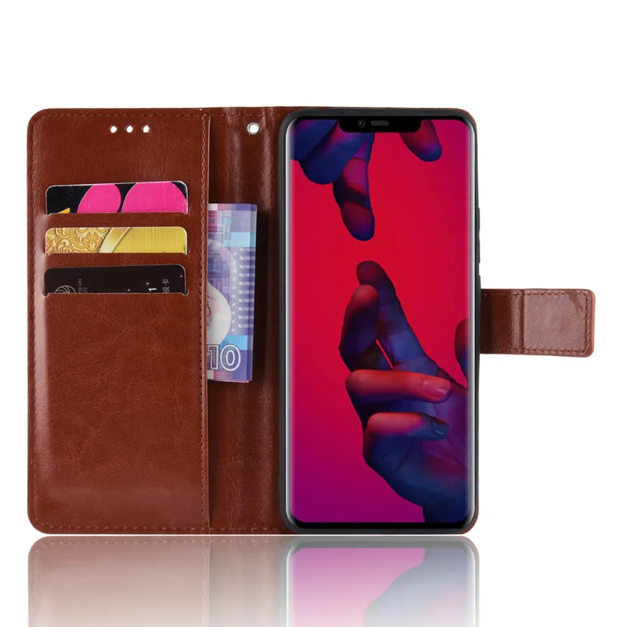Роскошный кожаный чехол книжка для Huawei Mate 20 10 P20 P30 Pro Lite Honor V20 8x 8a Y5 Y6 Prime Y9 2018 2019