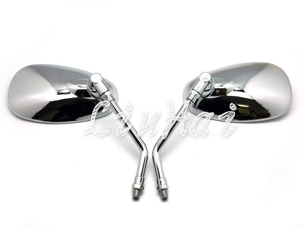 Новые 1 пара хромированные Большие Пользовательские боковые зеркала заднего