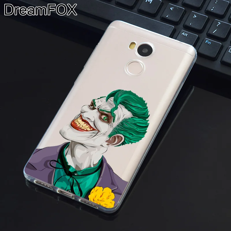 DREAMFOX L060 Джокер Харли Квинн Мягкие TPU силиконовый чехол для Xiaomi Redmi Note 3 4 5 плюс S 4A 4X
