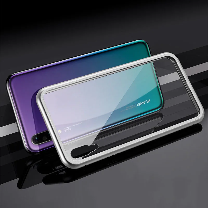 Магнитный адсорбционный чехол для huawei P 30 Pro закаленное стекло с магнитом задняя крышка на huawei P20 P30 Pro Lite светильник 30 P чехол