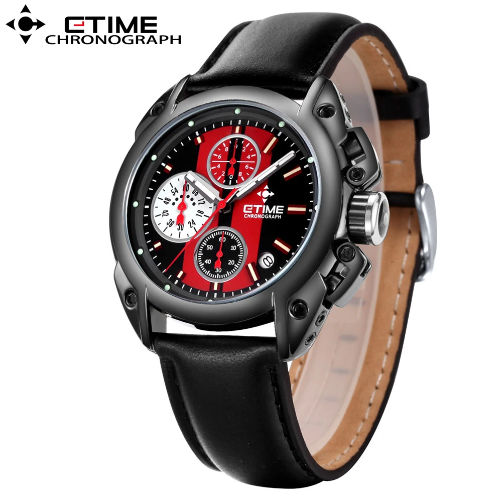 2017 новые роскошные мужские модные деловые черные часы из натуральной кожи