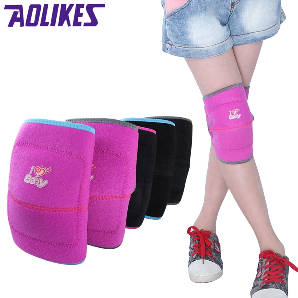 

1 пара, Детские эластичные наколенники AOLIKES для защиты колена