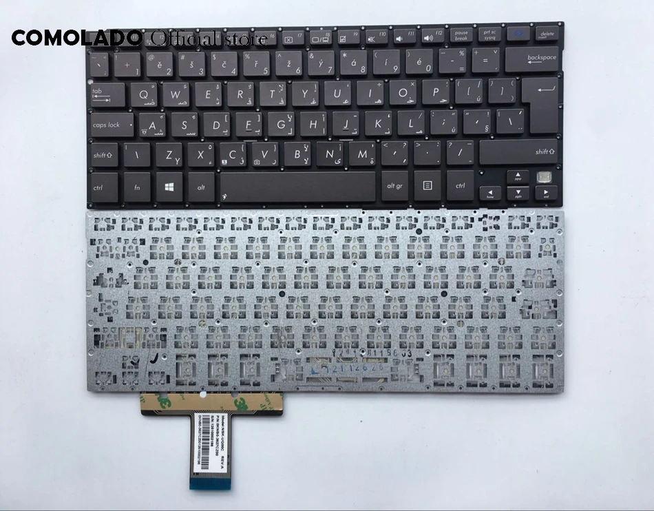 AR Arabic keyboard For ASUS UX32 UX32A UX32E UX32V UX32VD UX32K BX32 without frame Layout | Компьютеры и офис