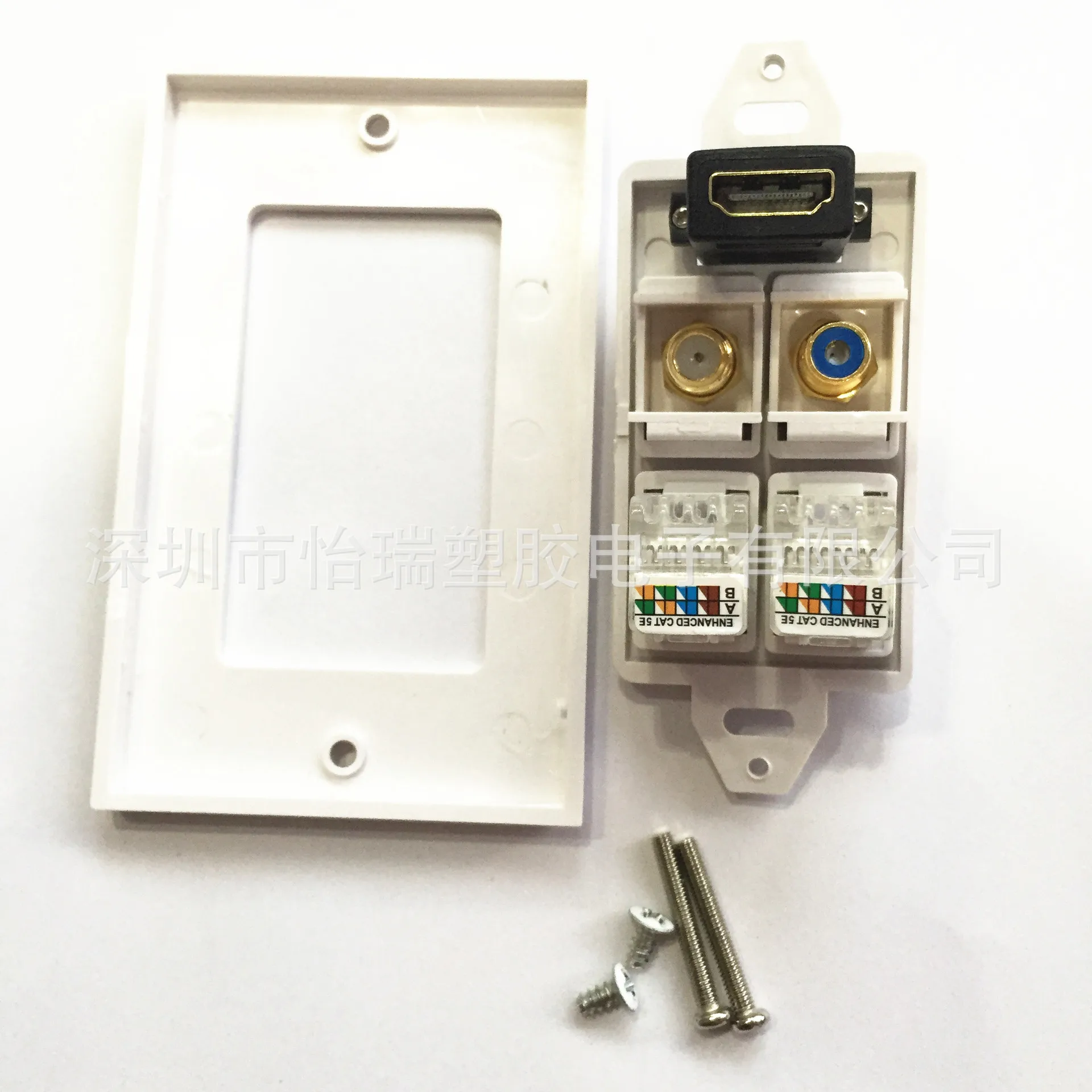 Американский HD панели F глава ТВ RCA видео RJ45 сетевой кабель настенных