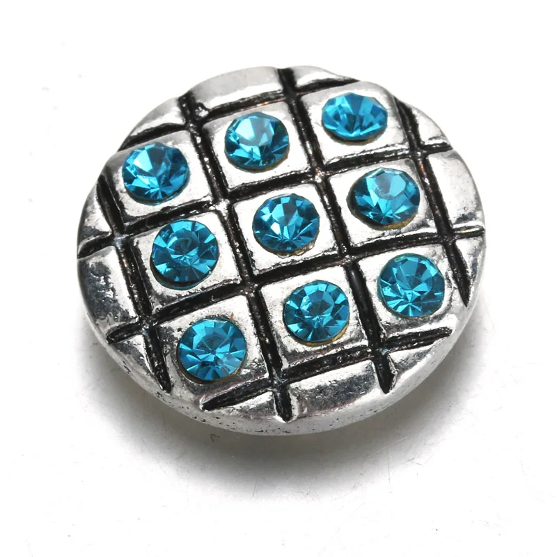 Fashion charm18-20mm Metal Snap Button rhinestones fit Bracelets Bangles snap Jewelry women jewelry wholesale | Украшения и