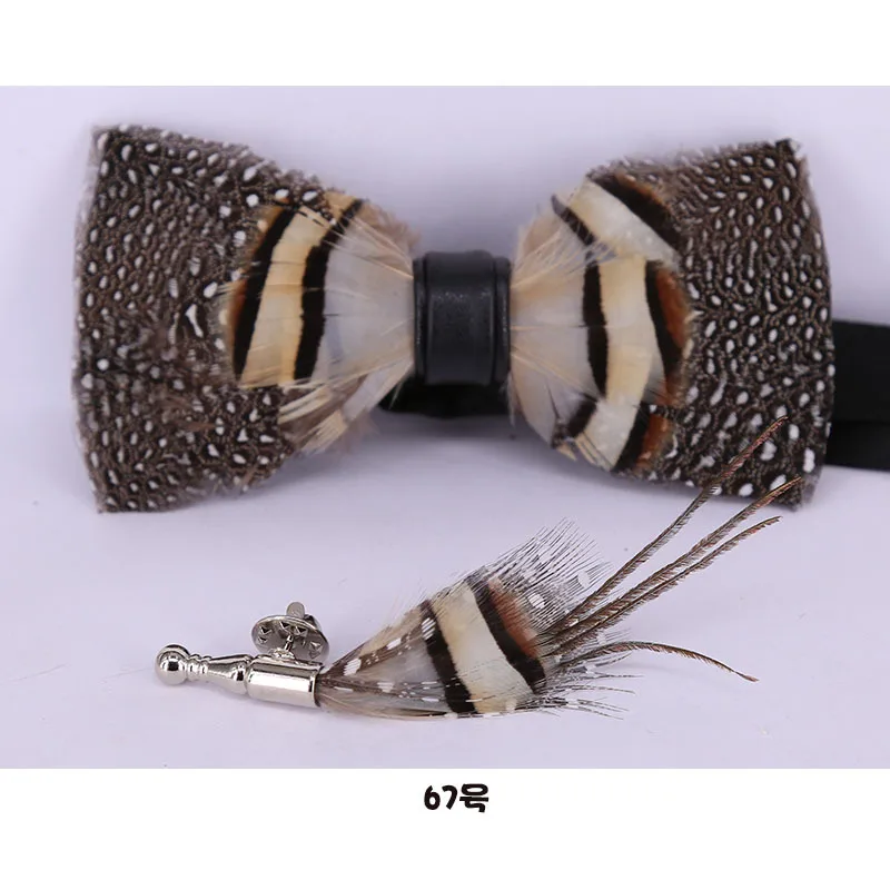 Мужской комплект из 2 предметов оригинальный кожаный изысканный галстук-бабочка