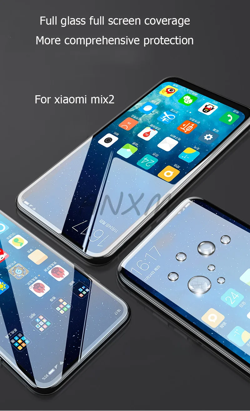 2 шт Стекло для Xiaomi mi Mix 2 2 S mi x2 протектор экрана HD прозрачное закаленное стекло для Xiao mi x2s mi x 2 s 9H защитная пленка