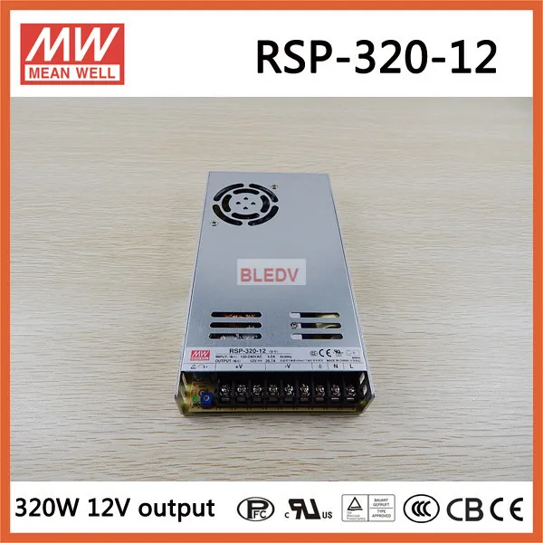 

MEAN WELL RSP-320-12 320W 26.7A 12V источник питания meanwell с функцией PFC