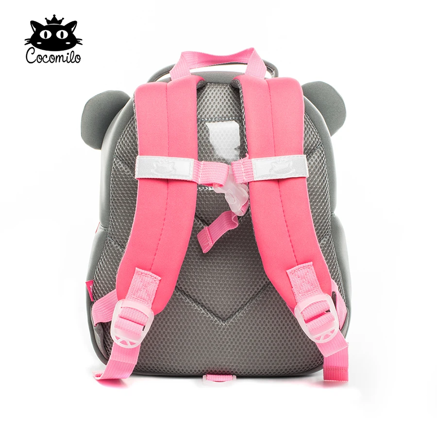 Orthodetic Cute Grizzly Bear Bagpack Ultra-Light Kids & Baby Bag Wearable Bow School Bag Non-Polluting girls Lovely cat Bagpack