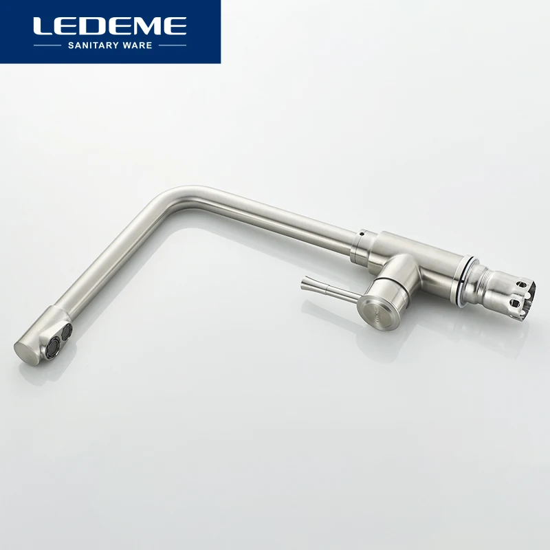 LEDEME смесители для кухни фильтр смеситель кран кухонная раковина на бортике 360