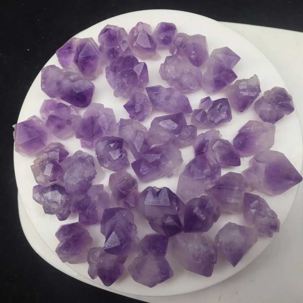 40 шт. в партии натуральный камень и минералы аметист кристаллическая точка