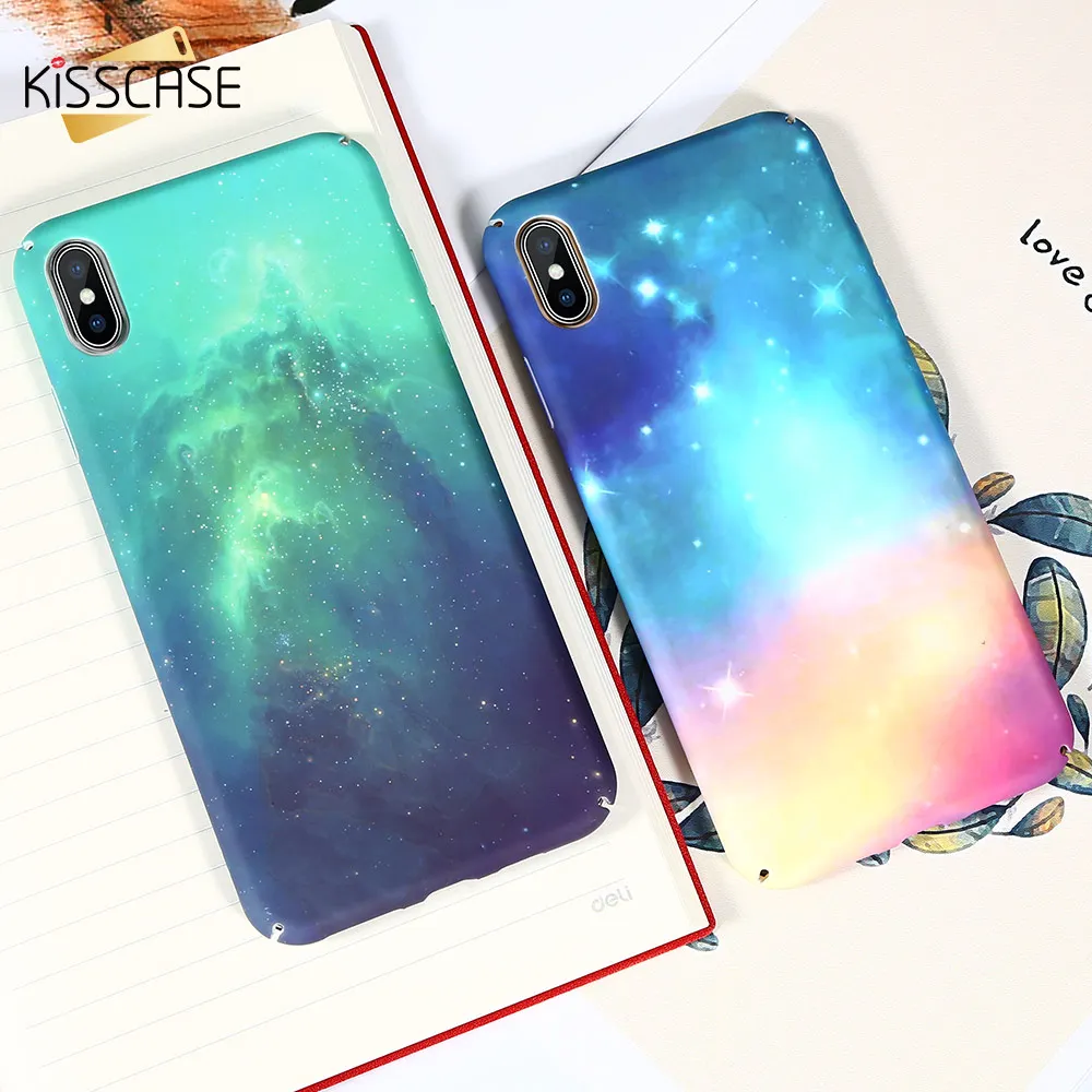 Чехол KISSCASE Matted Starry Luminous для iPhone XR XS MAX X 10 7 Plus 8 чехол с листьями 6 6S 5 5S Fundas |