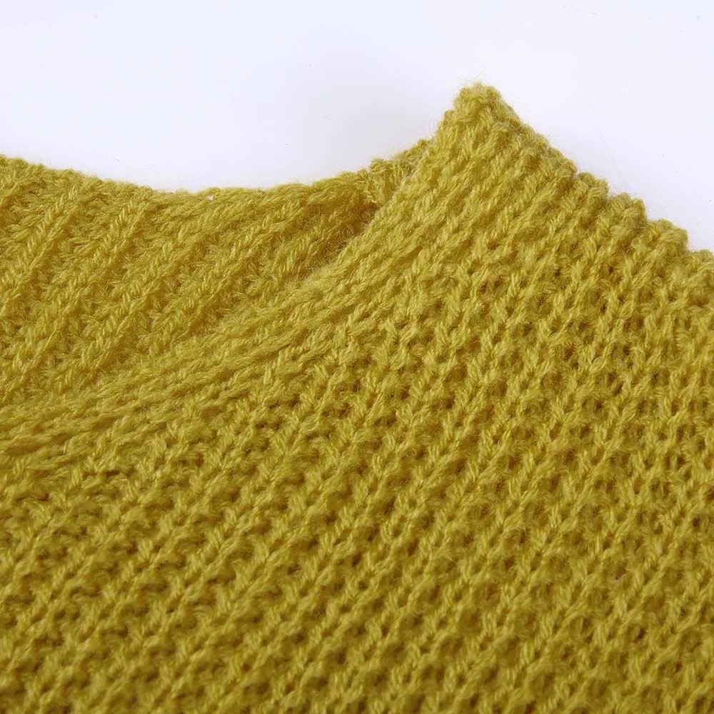 Pull femme hiver свитера с длинным рукавом сплошной цвет v-образный вырез сексуальный крест завязанный панель свитер для женщин размера плюс roupa feminina