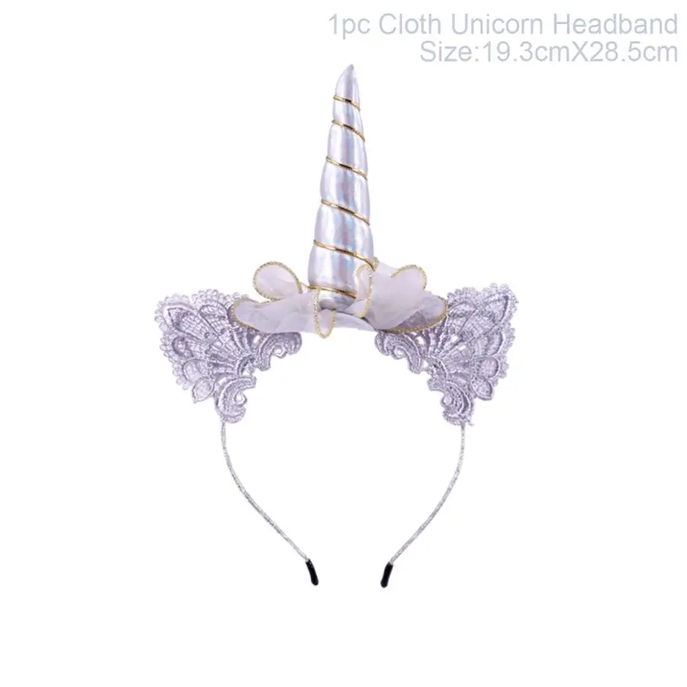 Unicorn headband 4 Huiran Единорог вечерние, свадебные подарки для гостей Единорог вечерние Подарки День рождения Подарки для девочек Baby Shower Сувениры - Цвет: Unicorn headband 4