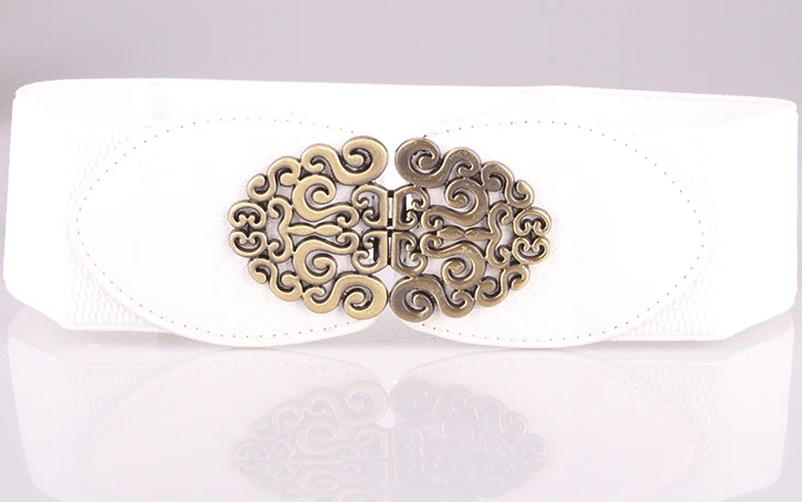 Hot Sales Retro Luxury Waist Wide All-match Decorative Sweet Lady Dress Width Elastic Retro Skirt Crony Women Belt