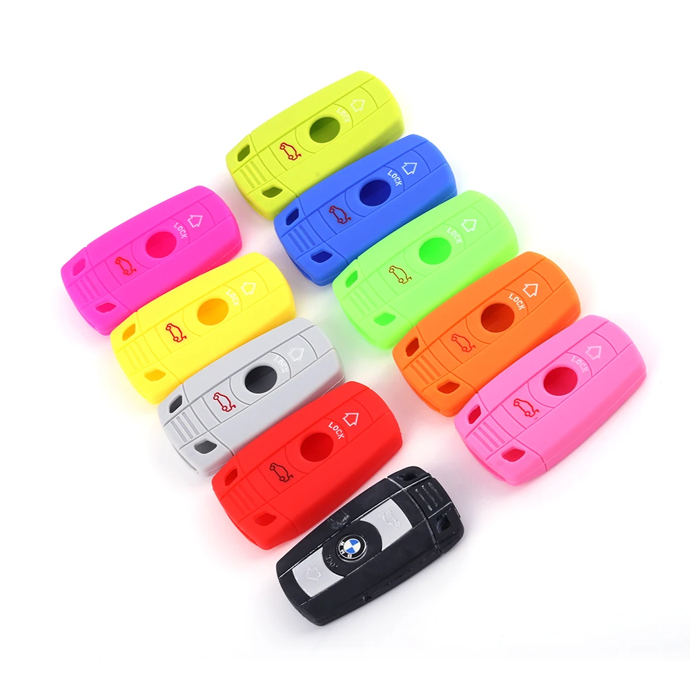 RYHX Автомобильный ключ мягкий чехол держатель крышка дистанционного брелока