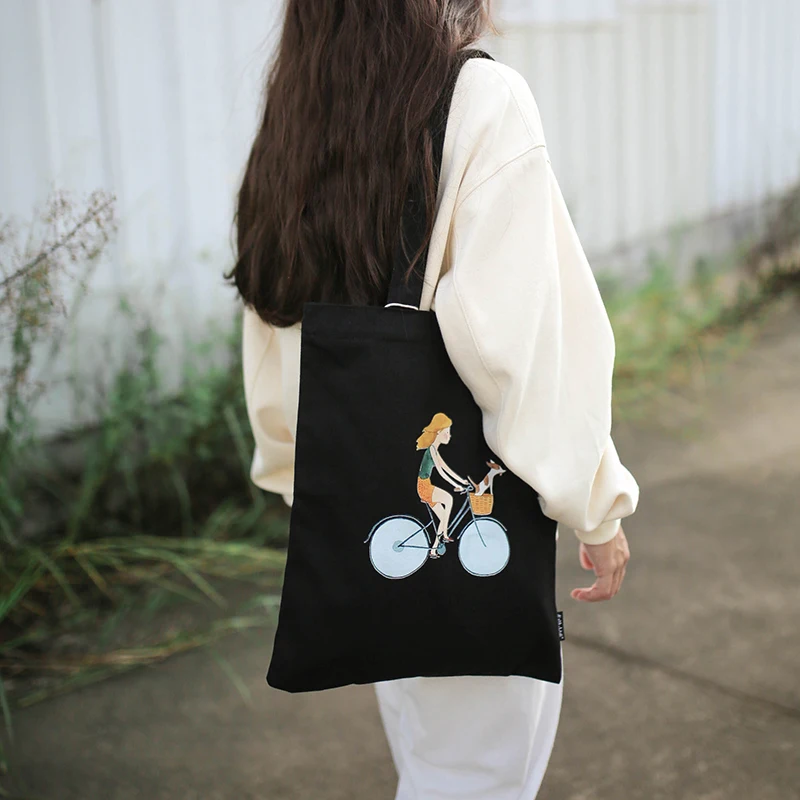 Женская сумка на плечо Большая вместительная Холщовая Сумка-тоут ручная работа