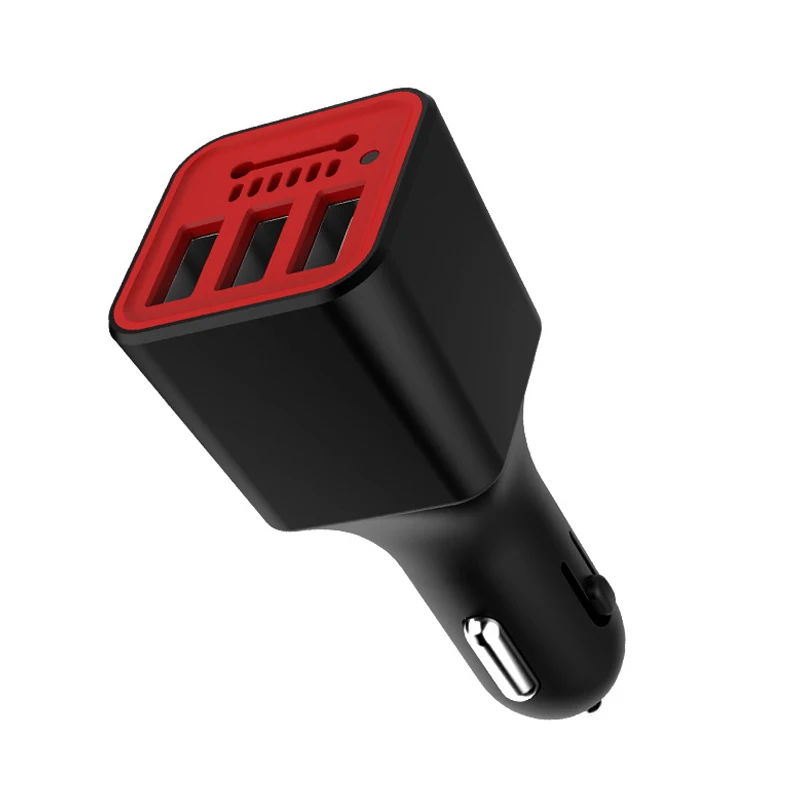 Хит продаж 1 шт. 3 usb порта автомобильная зажигалка зарядное устройство очиститель