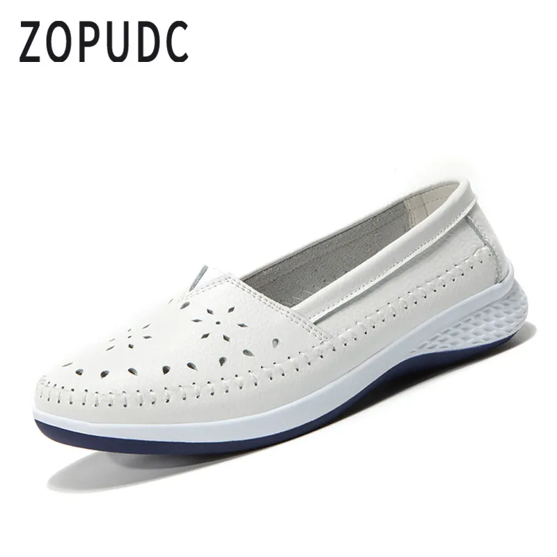 ZOPUDC/2018 женская обувь на плоской подошве женские лоферы без шнуровки повседневная