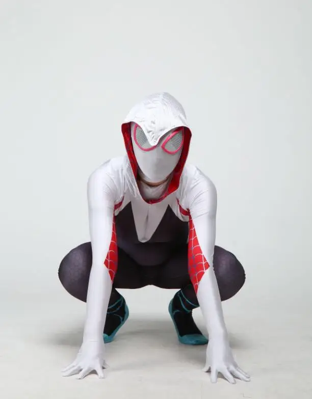 Женский костюм Zentai из спандекса с 3D принтом для Хэллоуина карнавала