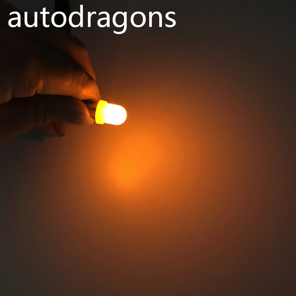 Autodragons 500 шт. без мерцания пинбол 6 3 в LED светодиодные лампы Мороз замена #44 #47 ba9s
