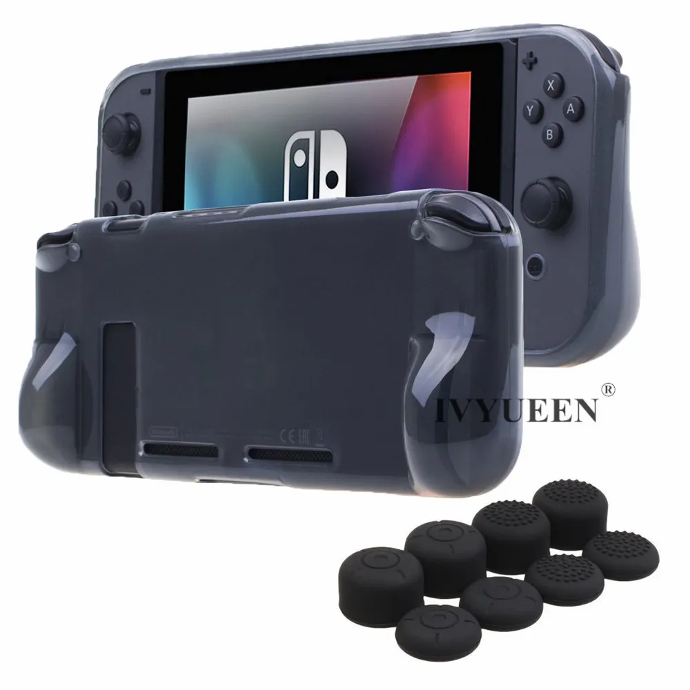 IVYUEEN мягкий ТПУ прозрачный защитный чехол кожа для Nintendo Switch консоль NX с 8