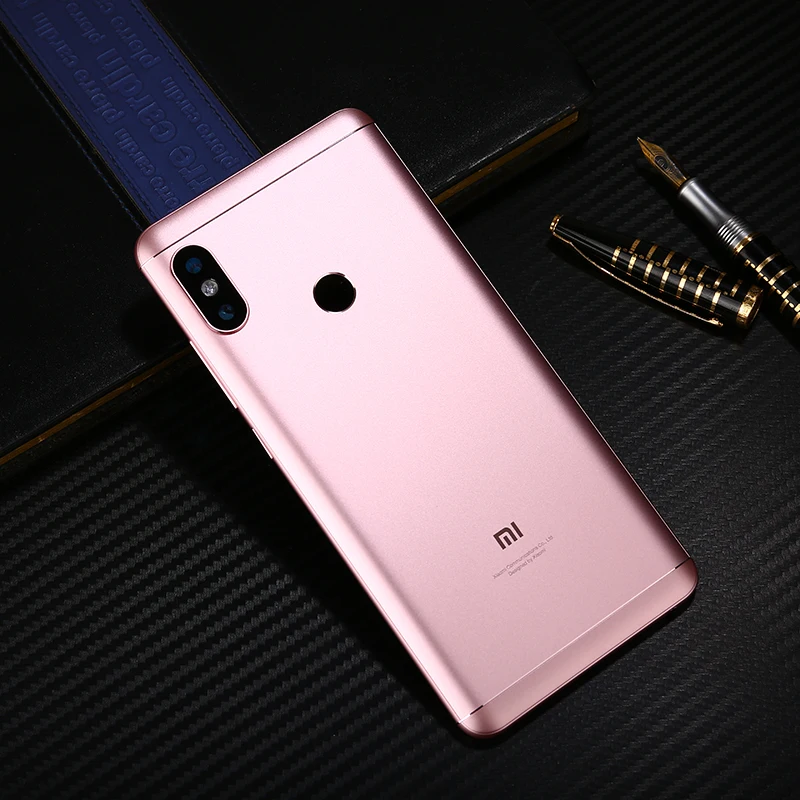 Чехол для Redmi Note 5 Pro для Xiaomi Redmi Note 5 Pro, задняя крышка для батареи, запасная часть, Кнопки громкости - Цвет: Rose