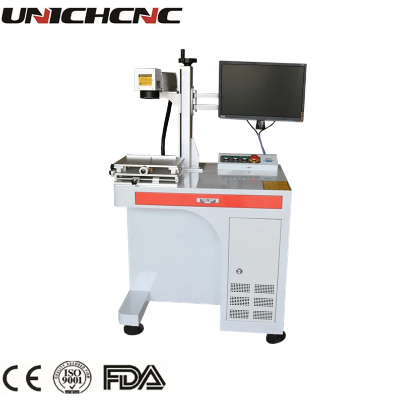 20 ватт лазерная маркировочная машина для алюминиевая карточка из нержавеющей