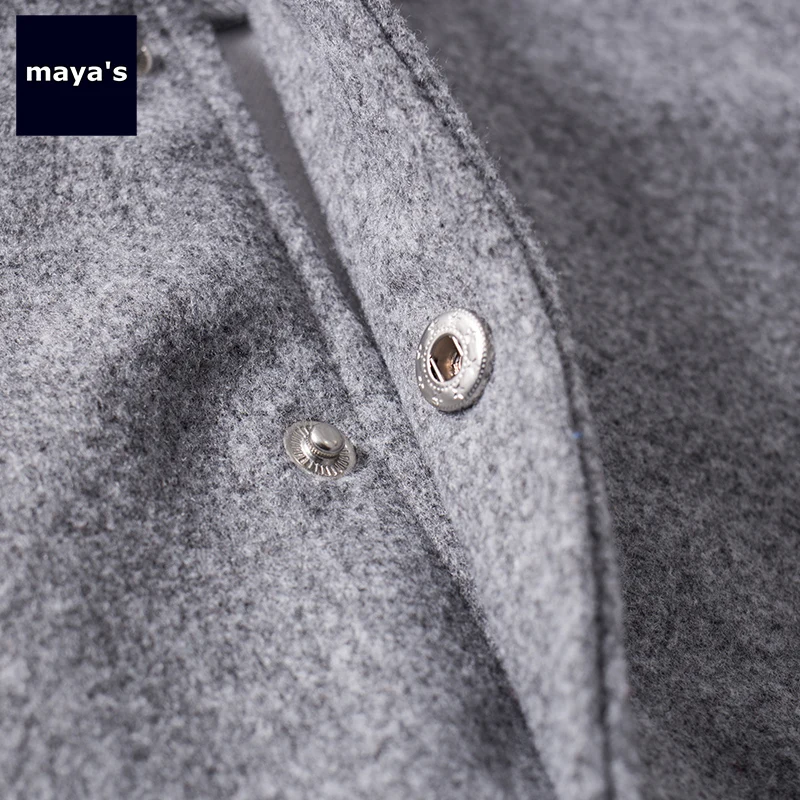 Mayas/модное серое теплое весеннее пальто для мальчиков Новая мягкая повседневная детская куртка с длинными рукавами базовая уличная утепленная верхняя одежда на пуговицах 92104