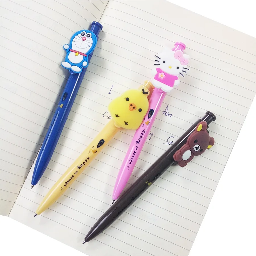 1 шт./партия, синяя шариковая ручка с рисунком KT rilakkuma Doraemon, милый подарок для детей, поставка в школу, шикарные товары для студентов